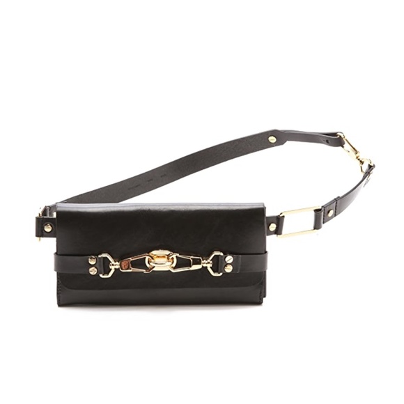 Rachel Zoe Handbags - RACHEL ZOE Darren Clip Belt Bag in Black